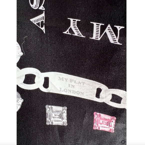 My Flat in London Black and Pink Scarf - Picture 2 of 3